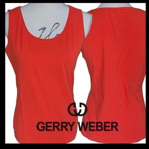 Gerry Weber Coral Red/Orange Cotton Sleeveless Tank (M/8)